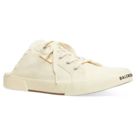 Mules Paris «Algodón desgastado blanco y goma blanca» 693953W3RC69090