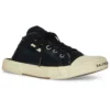 Mules Paris «Algodón desgastado negro y caucho blanco» 693953W3RC31090