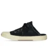 Mules Paris «Algodón desgastado negro y goma blanca» 693952W3RC31090
