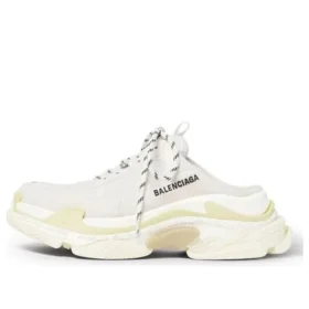 Mules Triple S «Blanco, doble espuma y malla» 755687W3SM29097