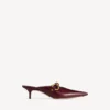 Mules urbanos para mujer en color merlot