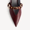 Mules urbanos para mujer en color merlot