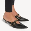 Mules urbanos para mujer en negro