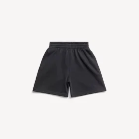 Niños – pantalones cortos de jogging en negro deslavado
