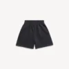 Niños – pantalones cortos de jogging en negro deslavado