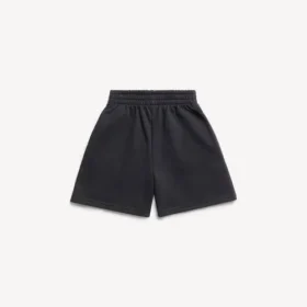 Niños – pantalones cortos de jogging en negro deslavado