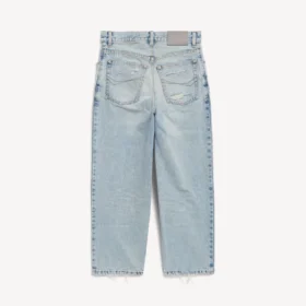 Pantalón capri Jackie para mujer en azul claro decolorado