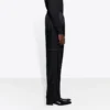 Pantalón Track de nylon con cremallera «Negro» 621435TIO541000