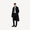 Pantalones ajustados de sastrería para hombre en negro Pantalones ajustados de sastrería para hombre en negro