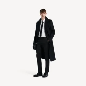 Pantalones ajustados de sastrería para hombre en negro