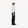 Pantalones ajustados de sastrería para hombre en negro Pantalones ajustados de sastrería para hombre en negro