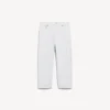 Pantalones capri Jackie para mujer en blanco