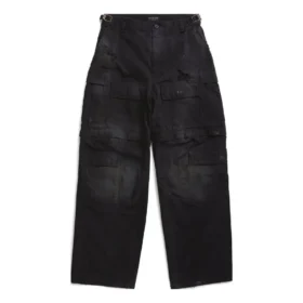 Pantalones cargo grandes «Negro» 746493TKP271000