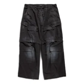 Pantalones cargo grandes «Negro» 790982TKP271000