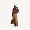 Pantalones chino para hombre talla grande en color camel