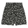 Pantalones cortos de pijama con tiras con logotipo «Negro» 719975TML211269