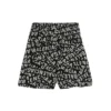 Pantalones cortos de pijama con tiras con logotipo «Negro» 719975TML211269