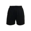 Pantalones cortos de sudadera con logo cepillado «Negro lavado» 676137TMVA39034