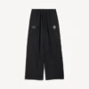 Pantalones de chándal de fútbol 3B para hombre en negro