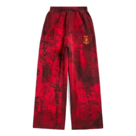 Pantalones de chándal holgados con grafitis de Skater «Rojo» 740028TOVA86400