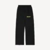 Pantalones de chándal holgados para hombre con diseño de spray desordenado en negro