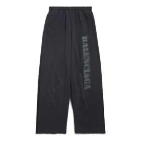 Pantalones de chándal holgados tipo estarcido «Black Grey» 771081TQVA41750