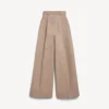 Pantalones de cintura alta para mujer en color duna