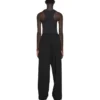 Pantalones de cintura elástica y pierna recta «Negro» 743903TNT391000
