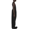 Pantalones de cintura elástica y pierna recta «Negro» 743903TNT391000
