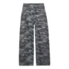 Pantalones de jeans de camuflaje de pierna ancha «Gris» 641456TJW551055