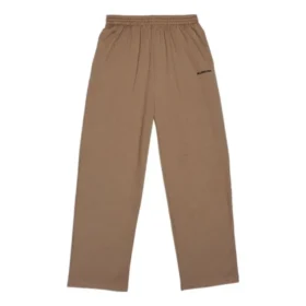 Pantalones de jogging de algodón con logotipo bordado «Brown» 674594TMVF57761