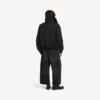 Pantalones de mezclilla curvos para hombre en negro