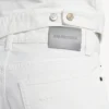 Pantalones de mezclilla de corte ajustado para hombre en blanco Pantalones de mezclilla de corte ajustado para hombre en blanco