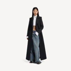Pantalones de mezclilla holgados de tiro bajo para mujer en azul vintage desgastado Pantalones de mezclilla holgados de tiro bajo para mujer en azul vintage desgastado
