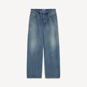 Pantalones de mezclilla holgados para hombre en azul oscuro