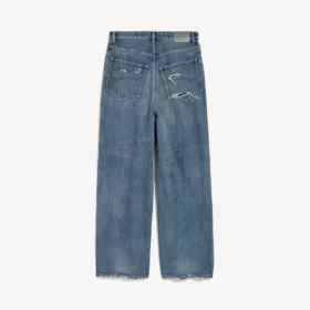 Pantalones de mezclilla holgados para hombre en azul oscuro