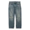 Pantalones de mezclilla rectos desgastados «Azul» 745149THW254245