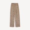 Pantalones de pijama para mujer con monograma en beige/negro Pantalones de pijama para mujer con monograma en beige/negro