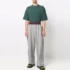 Pantalones de sudadera con doble cintura «Trompe L’oeil» «Rojo Gris» 662627TKM366100