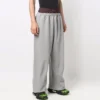 Pantalones de sudadera con doble cintura «Trompe L’oeil» «Rojo Gris» 662627TKM366100