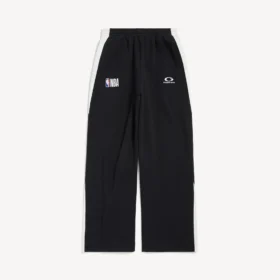 Pantalones de sudadera oversize para hombre de Balenciaga | Colaboración con la NBA en negro/blanco