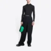 Pantalones deportivos de pierna ancha con banda y logo «Sporty B» «Negro» 675346TLVA11070