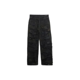 Pantalones holgados con efecto muy desgastado «Negro» 745248TBP471363