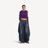 Pantalones «Tulipe» para mujer en color océano oscuro