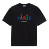 Paris Love, estampado regular, negro 594599TGV431000