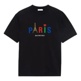 Paris Love, estampado regular, negro 594599TGV431000