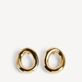Pendientes Eisa Ellipse para mujer en oro brillante Pendientes Eisa Ellipse para mujer en oro brillante