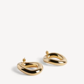 Pendientes Eisa Ellipse para mujer en oro brillante Pendientes Eisa Ellipse para mujer en oro brillante
