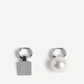 Pendientes Malibu Pearl en plata brillante Pendientes Malibu Pearl en plata brillante