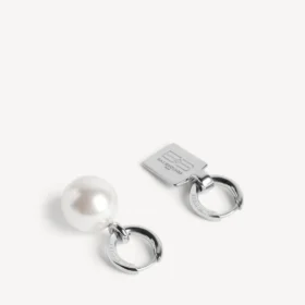 Pendientes Malibu Pearl en plata brillante Pendientes Malibu Pearl en plata brillante